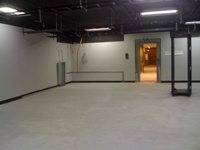Completed ladder rack installation area