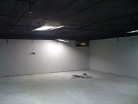 Finished floor and wall area after anti-static work