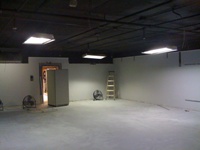 Wide view of finished anti-static floor