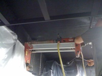 Power routing work through vault area