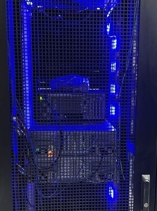 Full-height rack at Tyler Vault Datacenter