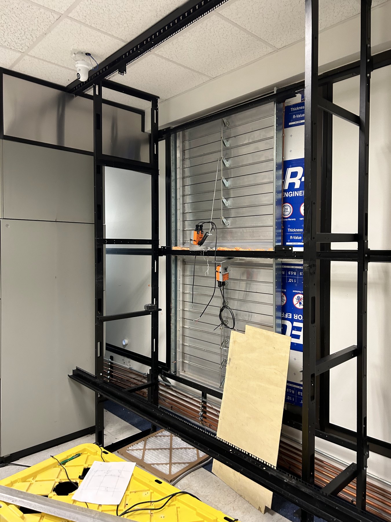 Window and wall area after internal shields